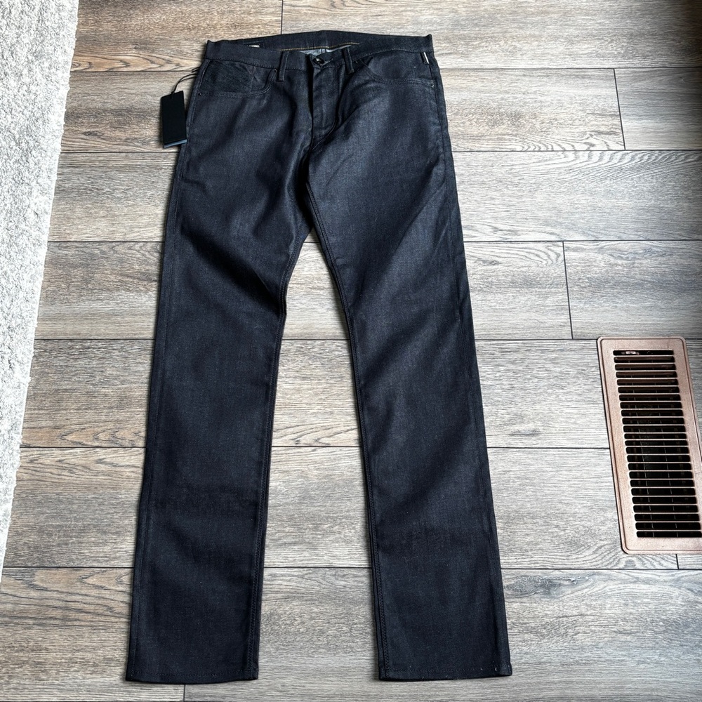 NWT Matias USA SOL Runn Italian Denim Jeans Dark indigo Black sz 31